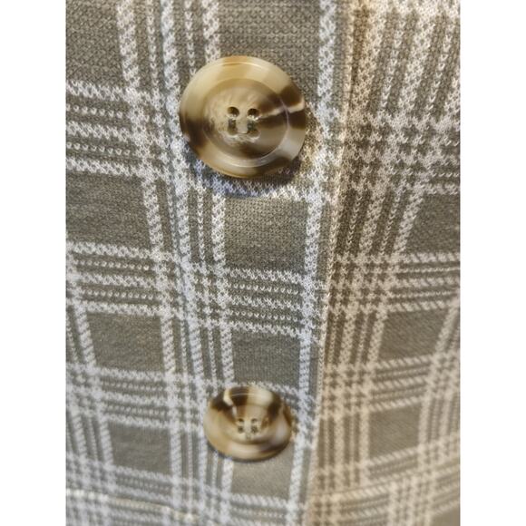 Altar'd State Green Plaid Dress with Buttons Sleeveless Juniors Size‎ Medium - Picture 3 of 5